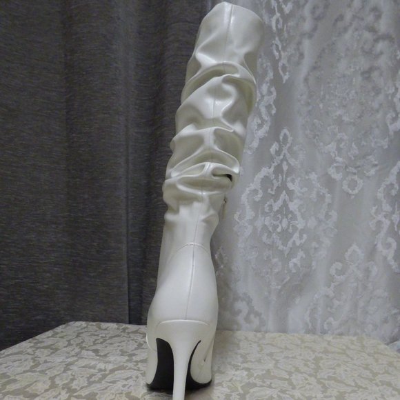 $129.00 Jessica Simpson Lyndy Slouch Boots, Off White, 9, M - Picture 7 of 12